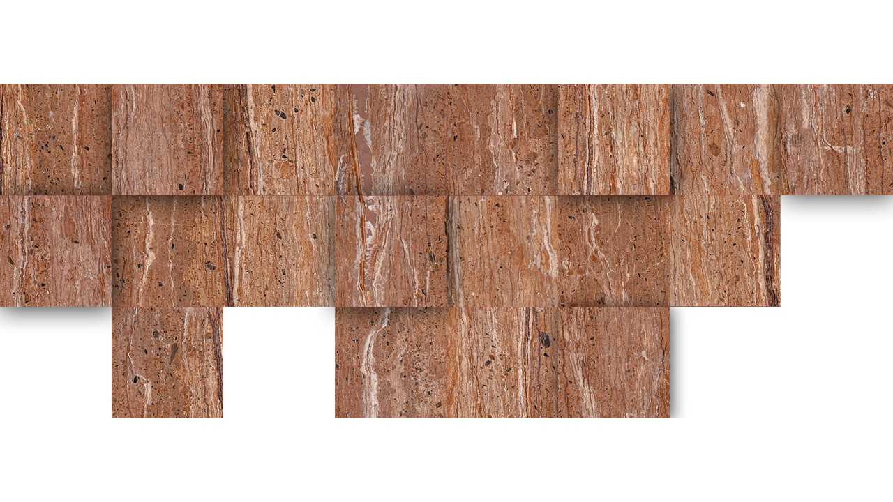 تصویر 4 از سنگ تراورتن گردویی محصولی با رگه‌ های طبیعی و جلوه‌ ای زیبا برای نما